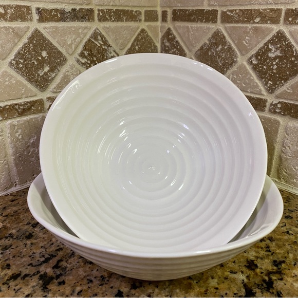 Portmeirion Sophie Conran Celadon Cereal Bowl Set of 2 - Picture 1 of 9